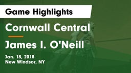 Cornwall Central  vs James I. O'Neill  Game Highlights - Jan. 18, 2018