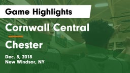 Cornwall Central  vs Chester Game Highlights - Dec. 8, 2018