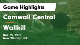 Cornwall Central  vs Wallkill  Game Highlights - Dec. 29, 2018