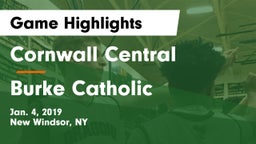 Cornwall Central  vs Burke Catholic  Game Highlights - Jan. 4, 2019