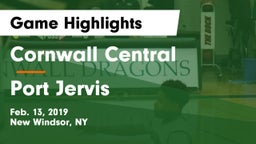 Cornwall Central  vs Port Jervis  Game Highlights - Feb. 13, 2019