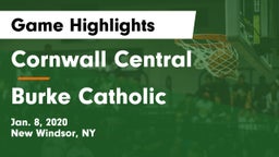 Cornwall Central  vs Burke Catholic  Game Highlights - Jan. 8, 2020