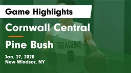 Cornwall Central  vs Pine Bush  Game Highlights - Jan. 27, 2020