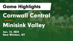Cornwall Central  vs Minisink Valley  Game Highlights - Jan. 12, 2023