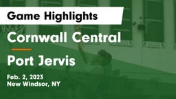Cornwall Central  vs Port Jervis  Game Highlights - Feb. 2, 2023