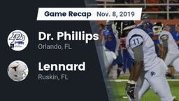 Recap: Dr. Phillips  vs. Lennard  2019