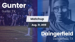 Matchup: Gunter  vs. Daingerfield  2018