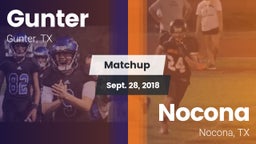 Matchup: Gunter  vs. Nocona  2018