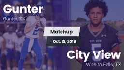 Matchup: Gunter  vs. City View  2018