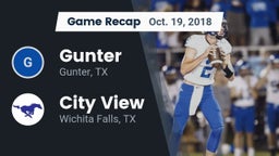 Recap: Gunter  vs. City View  2018