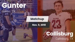 Matchup: Gunter  vs. Callisburg  2018