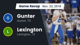 Recap: Gunter  vs. Lexington  2018