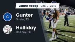 Recap: Gunter  vs. Holliday  2018