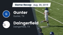 Recap: Gunter  vs. Daingerfield  2019
