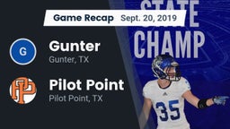Recap: Gunter  vs. Pilot Point  2019