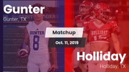Matchup: Gunter  vs. Holliday  2019