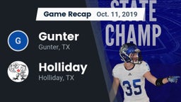 Recap: Gunter  vs. Holliday  2019