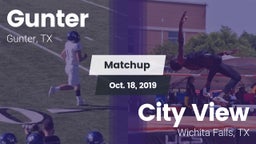 Matchup: Gunter  vs. City View  2019