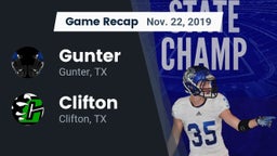 Recap: Gunter  vs. Clifton  2019
