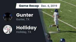 Recap: Gunter  vs. Holliday  2019