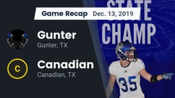 Recap: Gunter  vs. Canadian  2019