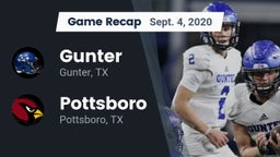 Recap: Gunter  vs. Pottsboro  2020