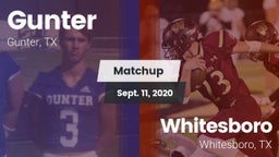 Matchup: Gunter  vs. Whitesboro  2020