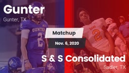 Matchup: Gunter  vs. S & S Consolidated  2020