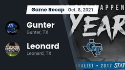 Recap: Gunter  vs. Leonard  2021