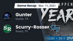 Recap: Gunter  vs. Scurry-Rosser  2021