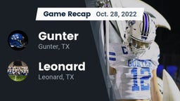 Recap: Gunter  vs. Leonard  2022