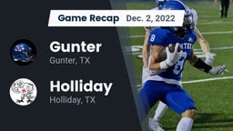 Recap: Gunter  vs. Holliday  2022