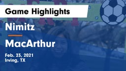 Nimitz  vs MacArthur  Game Highlights - Feb. 23, 2021