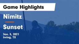 Nimitz  vs Sunset  Game Highlights - Jan. 5, 2021
