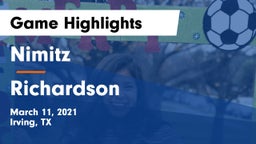 Nimitz  vs Richardson  Game Highlights - March 11, 2021