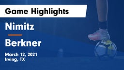 Nimitz  vs Berkner  Game Highlights - March 12, 2021