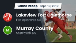 Recap: Lakeview Fort Oglethorpe  vs. Murray County  2019