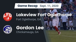 Recap: Lakeview Fort Oglethorpe  vs. Gordon Lee  2020