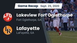 Recap: Lakeview Fort Oglethorpe  vs. Lafayette  2020