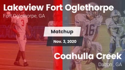 Matchup: Lakeview Fort Ogleth vs. Coahulla Creek  2020