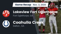 Recap: Lakeview Fort Oglethorpe  vs. Coahulla Creek  2020