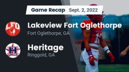 Recap: Lakeview Fort Oglethorpe  vs. Heritage  2022