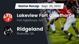 Recap: Lakeview Fort Oglethorpe  vs. Ridgeland  2022