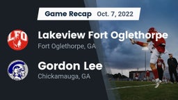 Recap: Lakeview Fort Oglethorpe  vs. Gordon Lee  2022