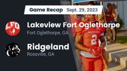 Recap: Lakeview Fort Oglethorpe  vs. Ridgeland  2023