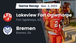 Recap: Lakeview Fort Oglethorpe  vs. Bremen  2023