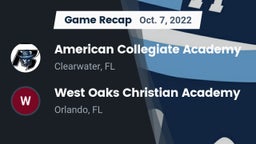 Recap: American Collegiate Academy vs. West Oaks Christian Academy 2022