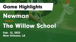 Newman  vs The Willow School Game Highlights - Feb. 13, 2023