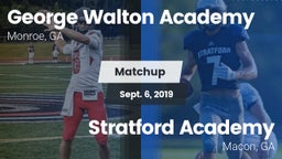 Matchup: George Walton  vs. Stratford Academy  2019