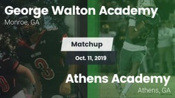 Matchup: George Walton  vs. Athens Academy 2019